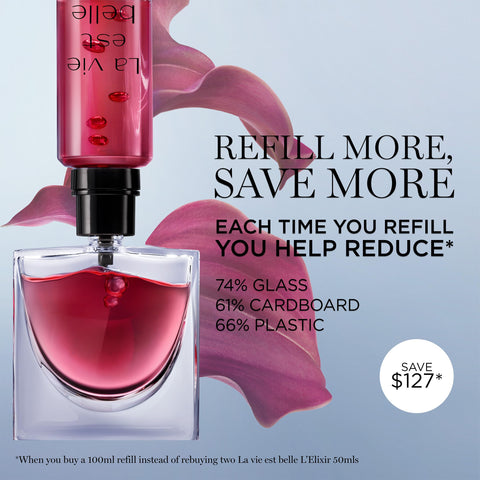 Lancôme La Vie Est Belle L'Elixir Eau de Parfum - Long Lasting Fragrance with Raspberry, Violet & Cocoa Butter - Floral Women's Perfume - 1.7 Fl Oz