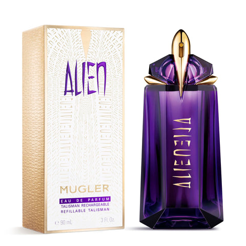 Mugler Alien - Eau de Parfum - Women's Perfume - Floral & Woody - With Jasmine, Wood, and Amber - Long Lasting Fragrance - 3.0 Fl Oz
