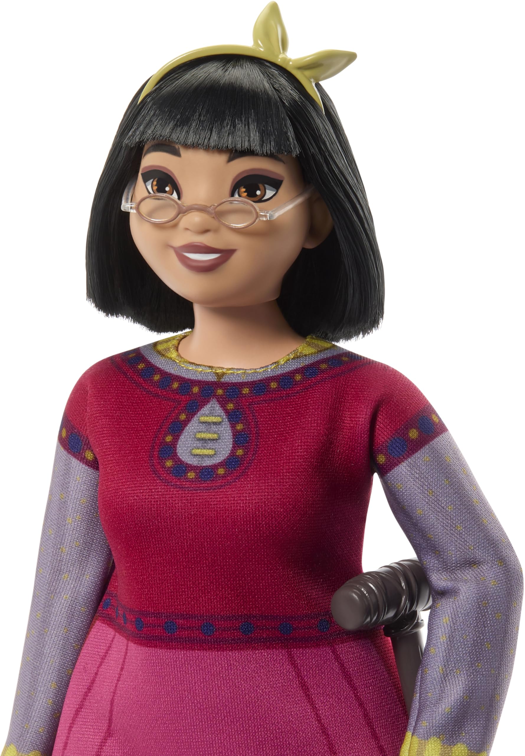 Mattel Disney Wish Toys, Dahlia of Rosas Posable Fashion Doll with Removable Clothes & Accessories, Inspired by the Movie