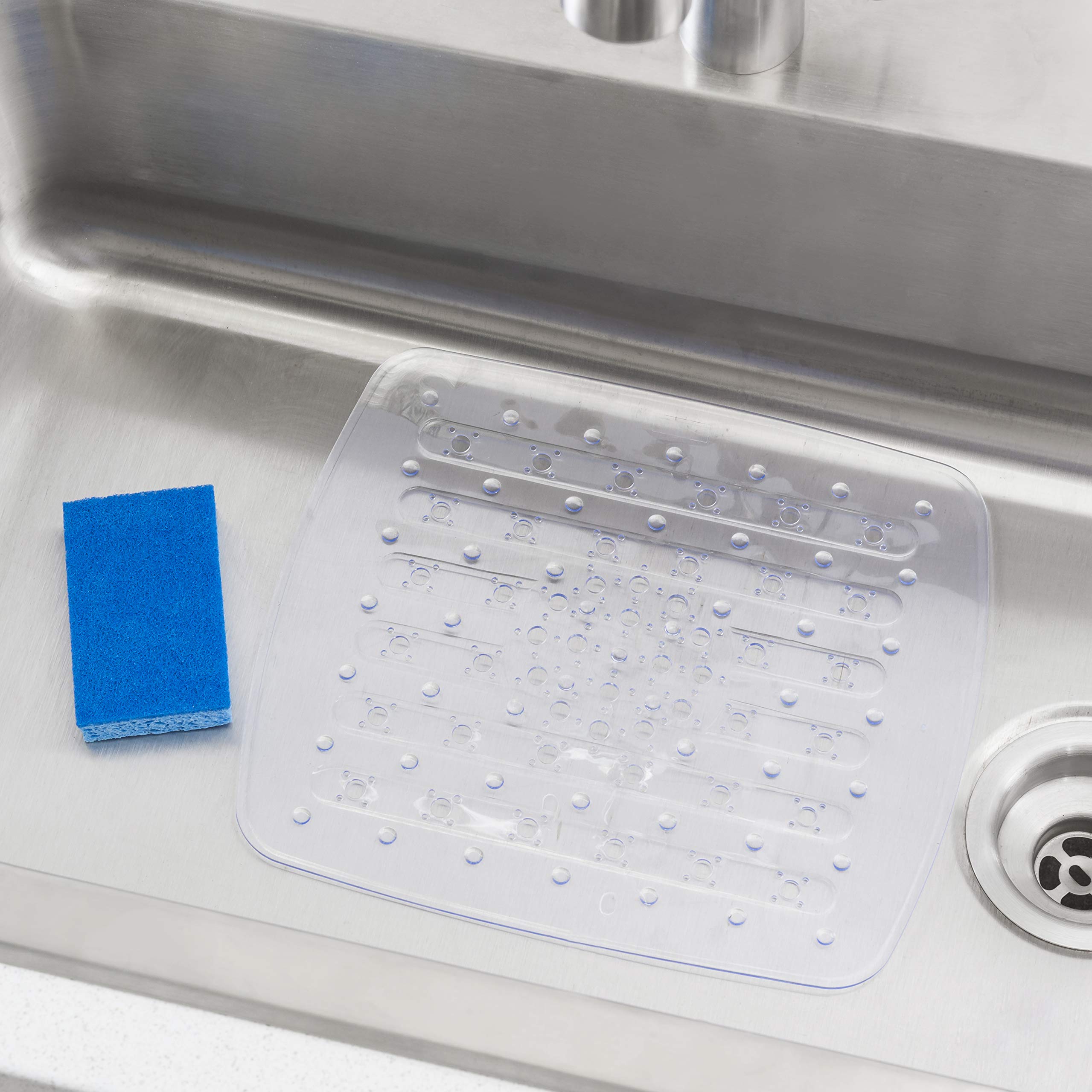 Home Basics Small PVC Sink Mat, Clear