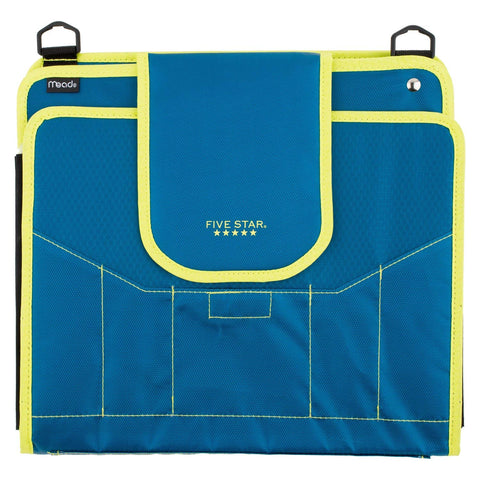 Five Star Sewn Zipper Binder, Fabric, 2 Inch 3 Ring Binder With 4 Inch Capacity, Assorted Colors, Color Selected For You, 1 Count (Pack of 1)