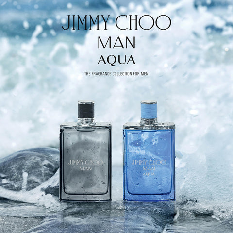 JIMMY CHOO - Man Aqua Eau de Toilette - Men's Fragrance - Fougere Marine Woody - With notes of Grapefruit, Clary Sage & Salty Moss - 3.3 Fl Oz