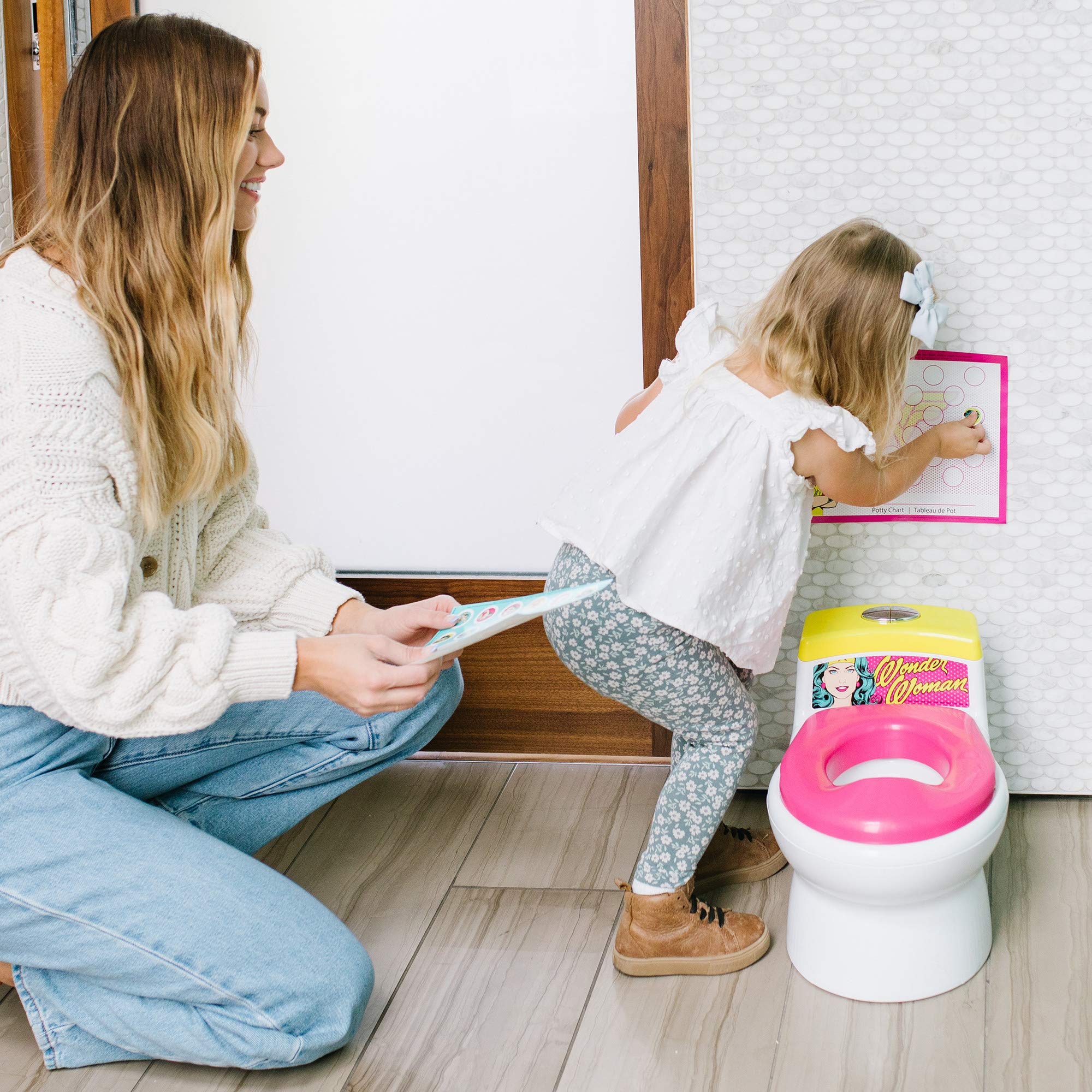 The First Years DC Wonder Woman Potty Training and Transition Seat, Multi