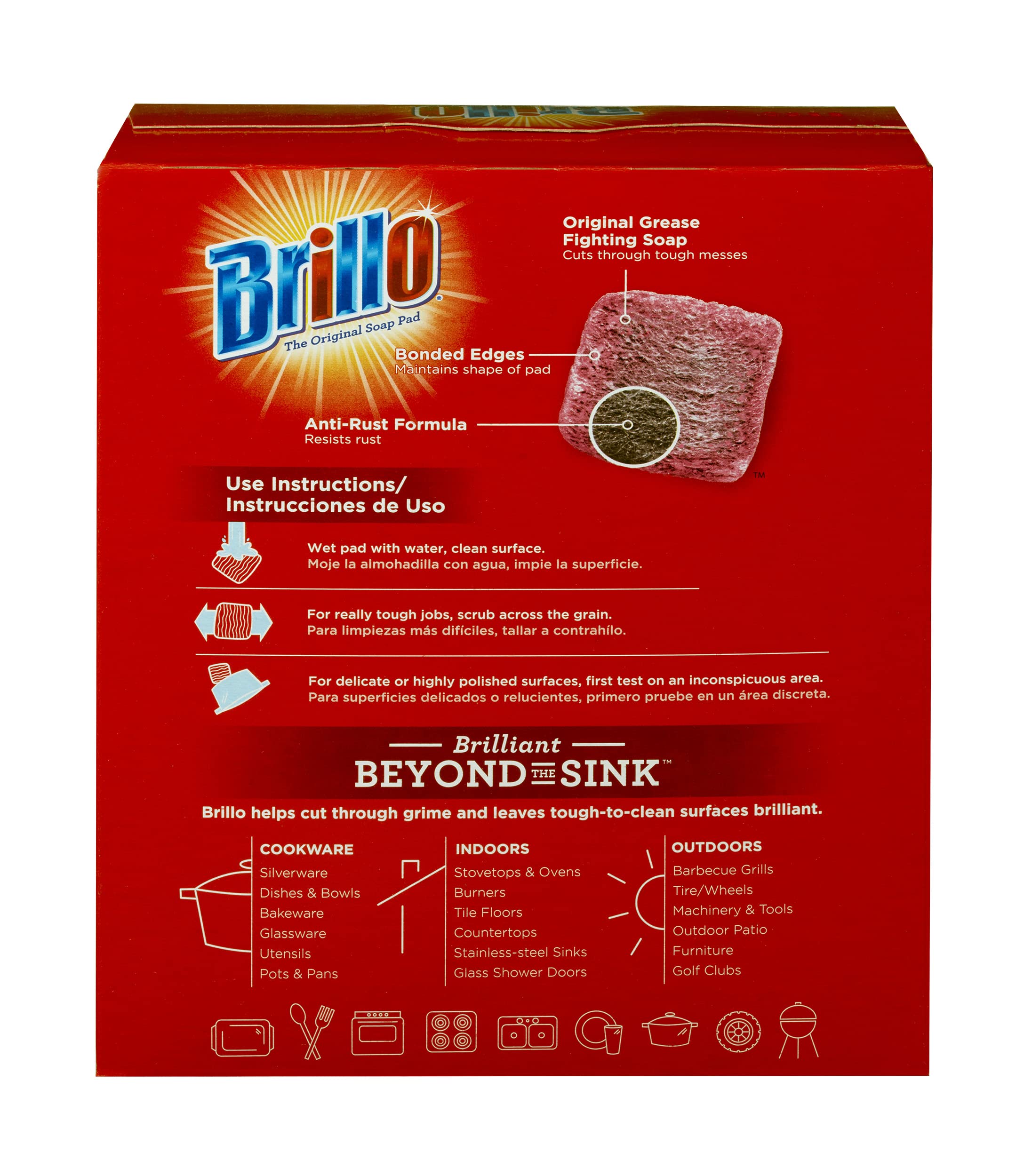 Brillo Steel Wool Soap Pads, 18 Count