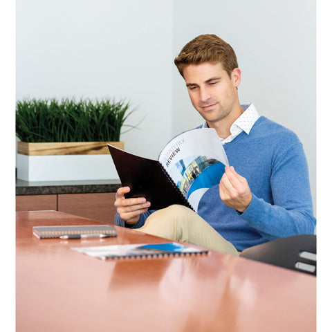 Fellowes Futura Premium Heavyweight Presentation Covers, Letter, Lined, 25 per Pack (5224501)