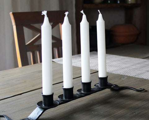 Hyoola Emergency Candles, White Short Tapers, Unscented Emergency Candle for Home and Emergencies Kit (Pack of 24)
