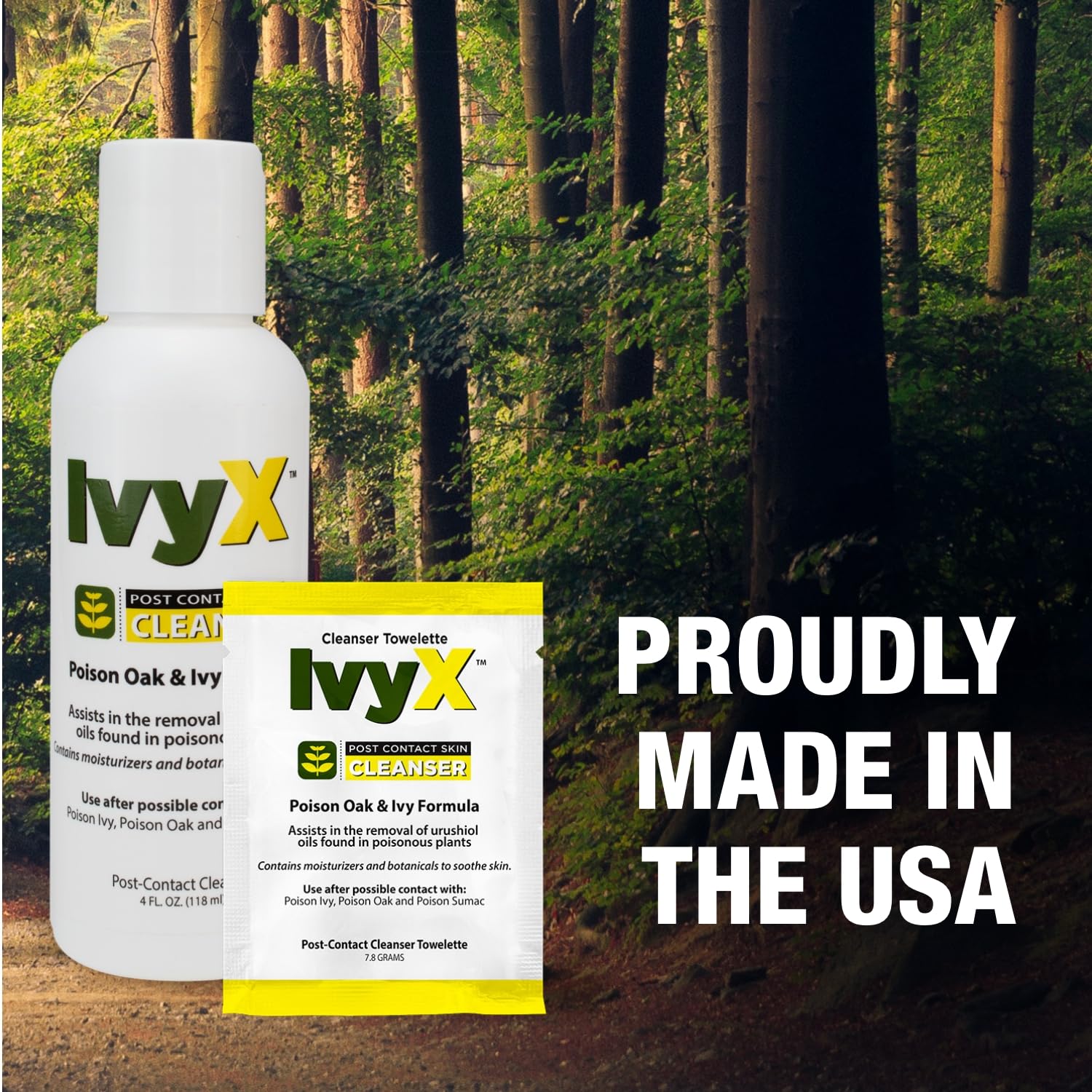 CoreTex Ivy X Post-Contact Poison Ivy Cleanser Lotion - 4oz Bottle of USA-Made Treatment Lotion to Remove Itchy Rashes - Also works on Poison Oak & Sumac Oils