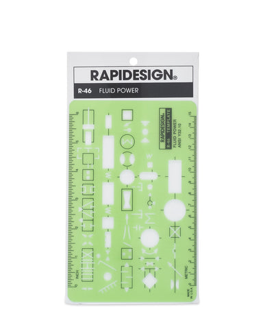 Rapidesign Fluid Power Template, 1 Each (R46)