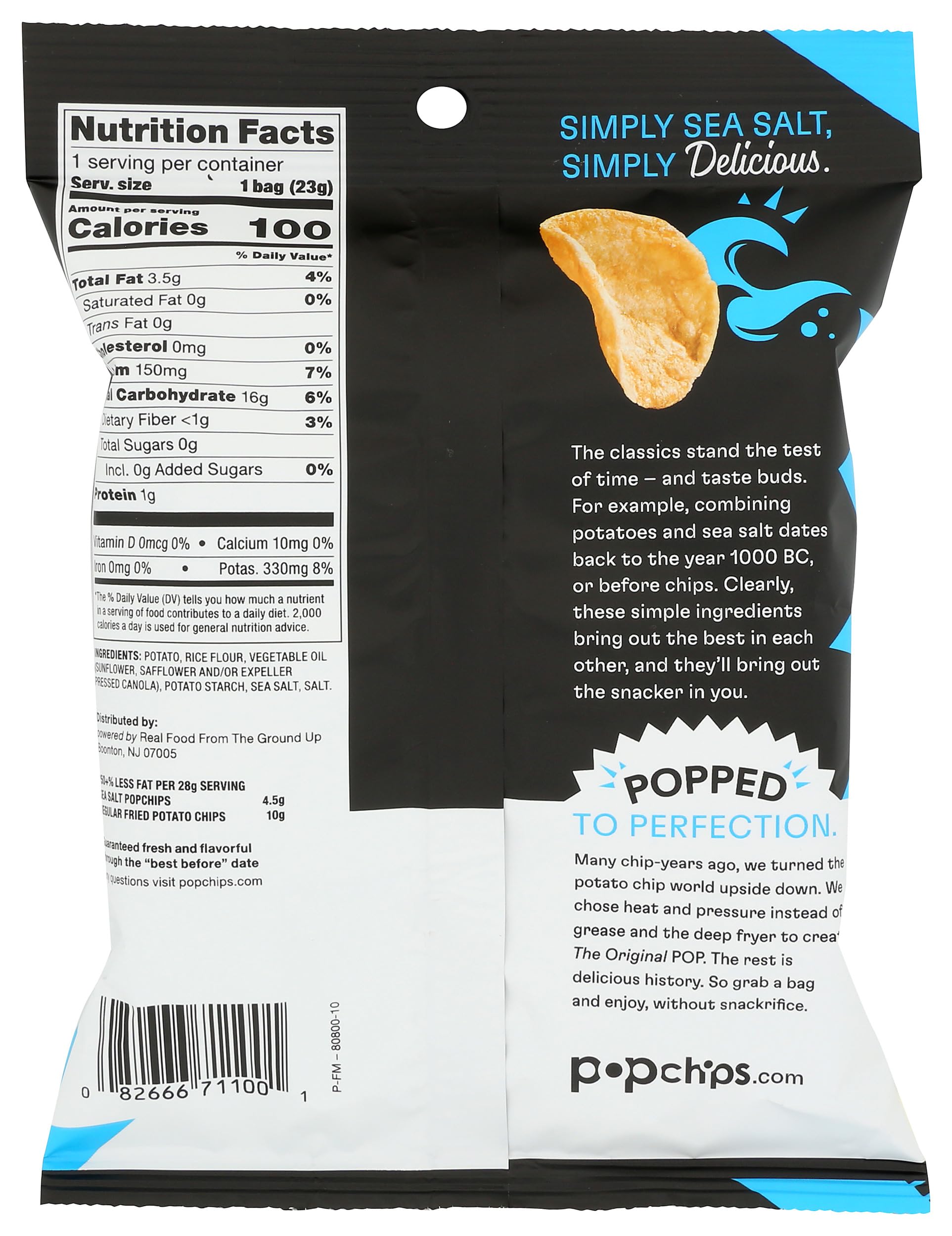PopChips, Original Potato Chips, 0.8 oz