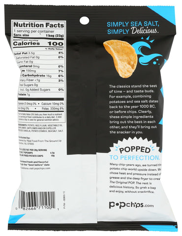 PopChips, Original Potato Chips, 0.8 oz