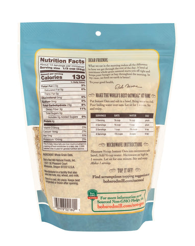 Bob's Red Mill Instant Rolled Oats, 16 Oz