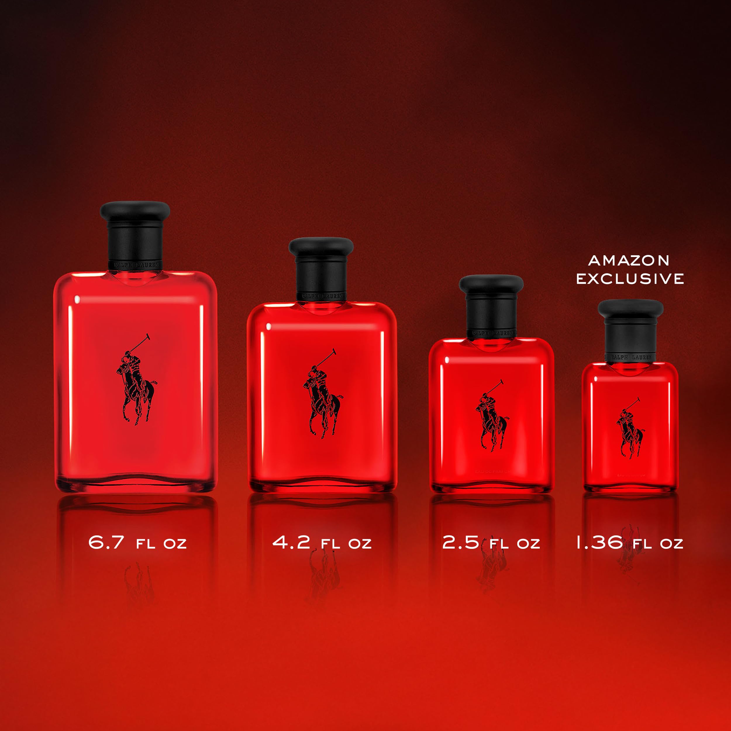 RALPH LAUREN FRAGRANCES Polo Red - Eau de Toilette - Men's Cologne - Woody & Spicy - With Grapefruit, Saffron, and Redwood - Medium Intensity - 4.2 Fl Oz