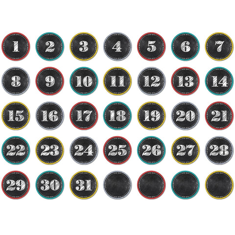 Creative Teaching Press Chalk It Up! Calendar Days (Calendar Set Decoration), Black/Multi (6896)
