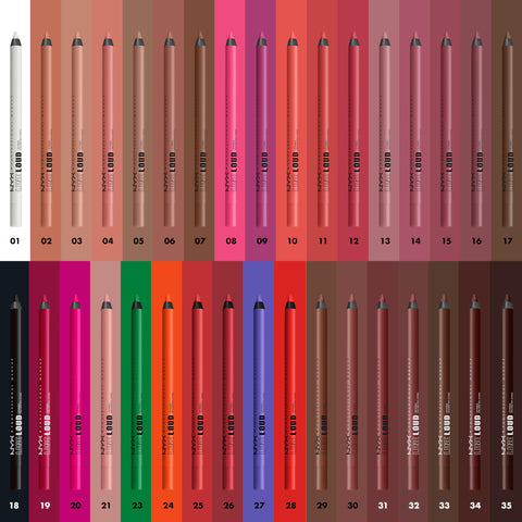 NYX PROFESSIONAL MAKEUP Line Loud Lip Liner, Longwear and Pigmented Lip Pencil with Jojoba Oil & Vitamin E - Make A Statement