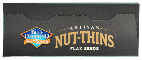 Blue Diamond Almond Artisan Nut Thins Cracker Crisps, Flax Seeds, 4.25 Ounce