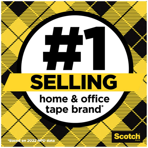 Scotch Double Sided Tape, Permanent, 3/4 in x 300 in, 1 Dispenser/Pack (237)