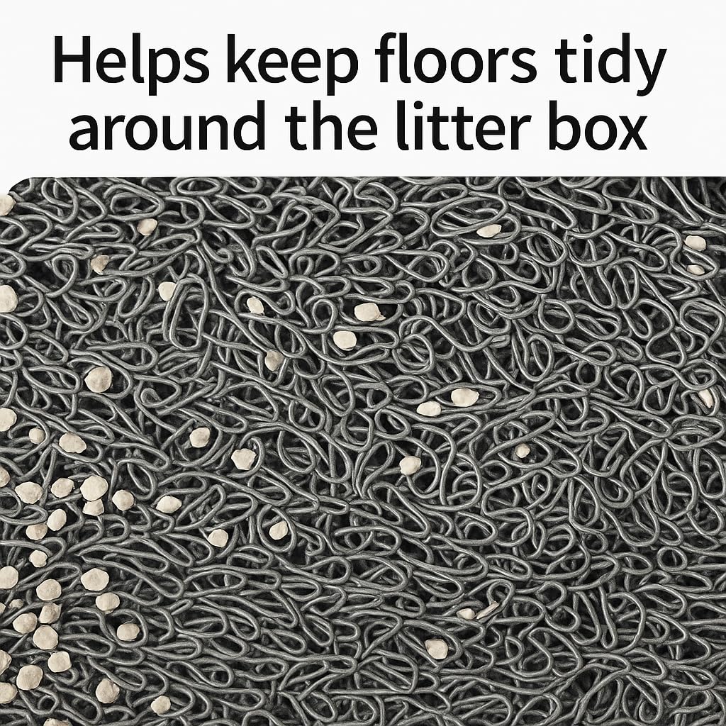 Bulk buys Cat Litter Mat. Traps Litter. Soft Non-Slip Surface. Easy to Clean. 11.5 x 15.75 in Gray Mat for Litter Box Area