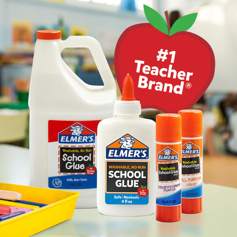Elmer's Clear Liquid School Glue, Washable, Safe, Nontoxic, 32 Ounces (1 Quart) - Great for Making Slime, #1 Teacher Brand