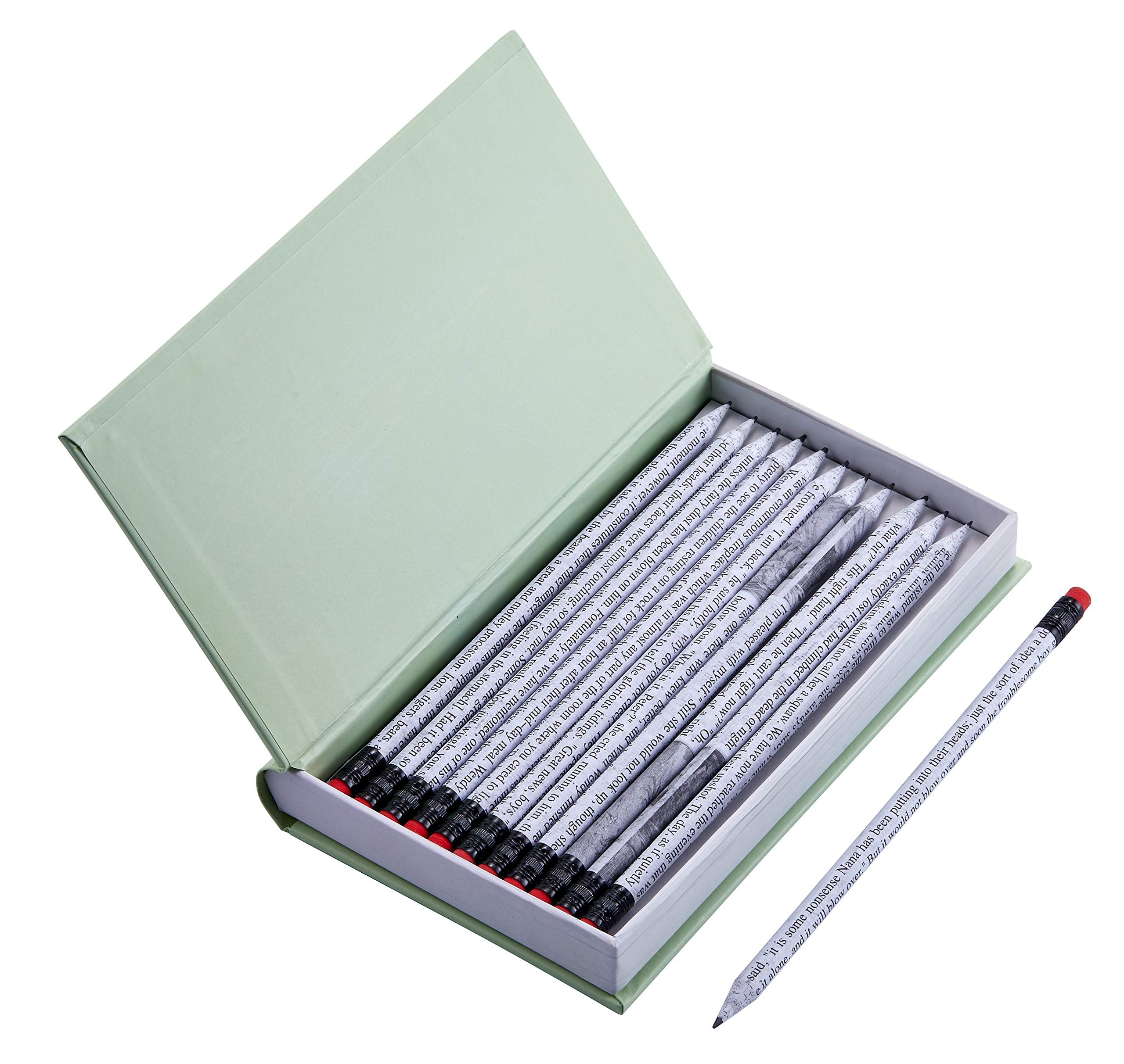 It's Academic Written Word Pencil Co. Classic Story Pencils with Decorative Box, 12 Pack, Peter Pan