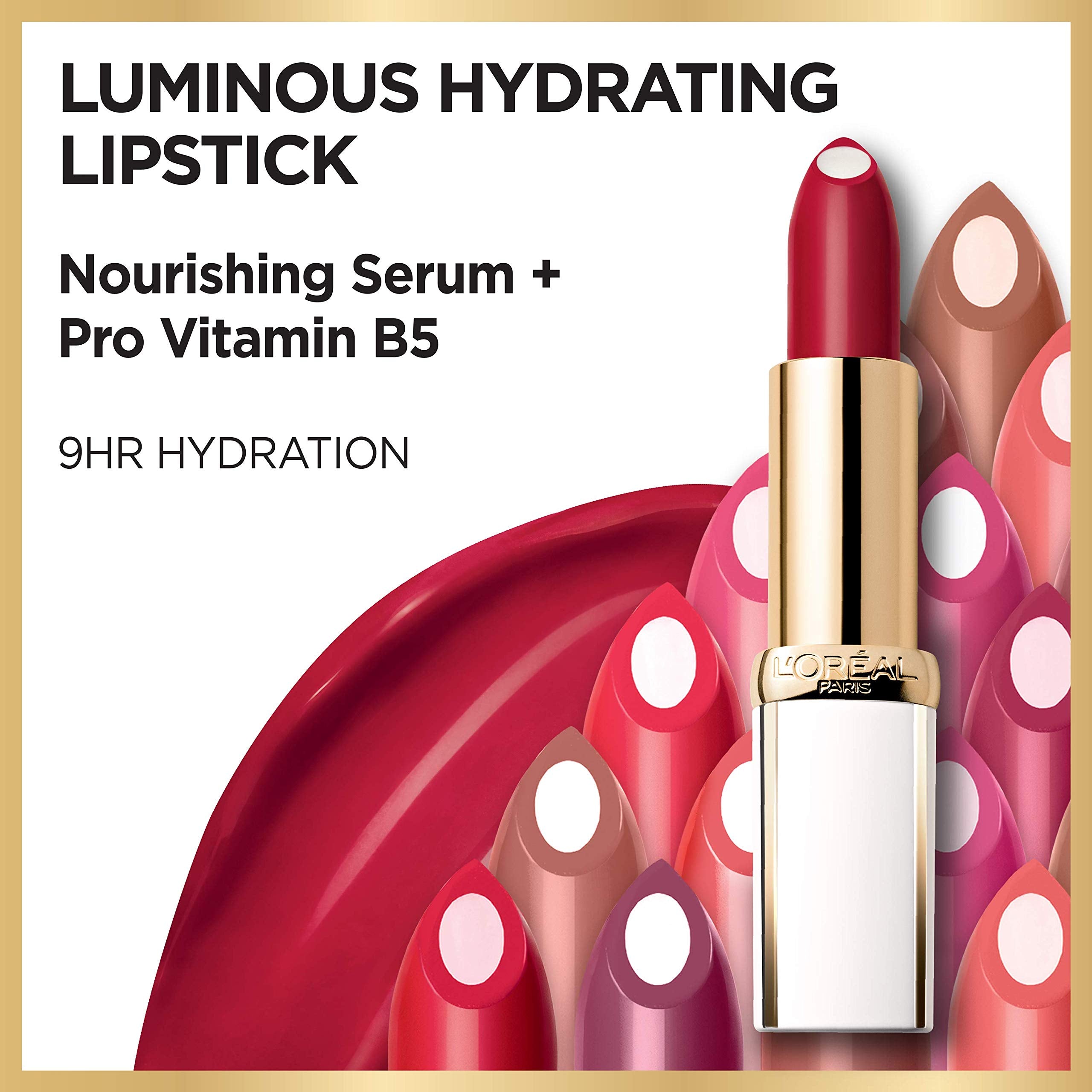 L’Oréal Paris Age Perfect Luminous Hydrating Lipstick, Plum Wine, 0.13 oz.