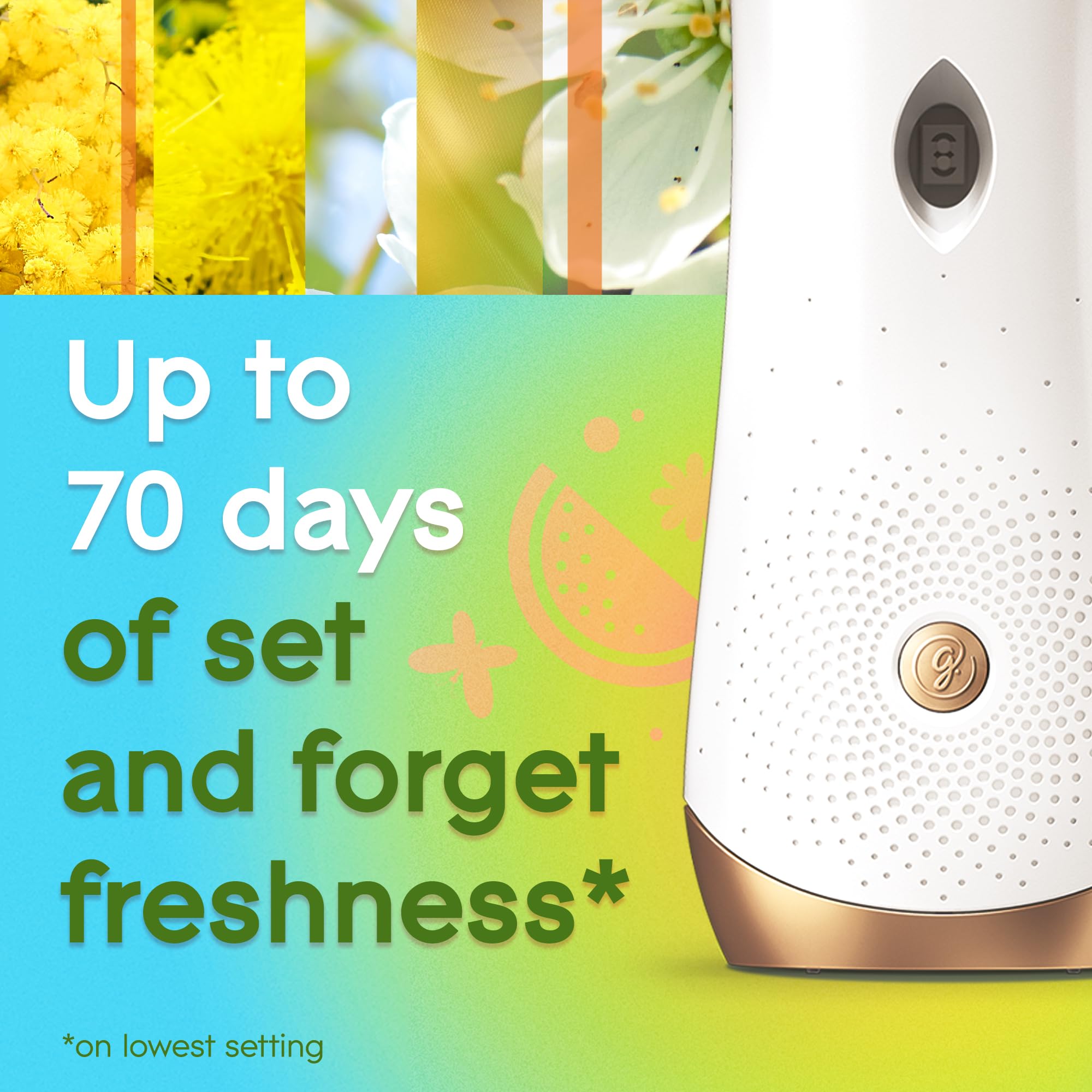 Glade Automatic Spray Refill, Radiant Bloom, Scented Air Freshener for Home and Bathroom, 6.2 Oz