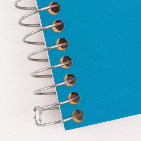Five Star Small Spiral Notebook, 2 Subject, College Ruled Paper, 9-1/2" x 6", 100 Sheets, Teal Blue (06180AA4)