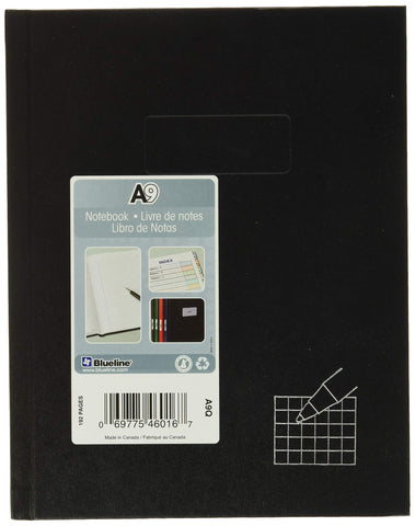 Blueline Business Notebook, 4 x 4 Quad Ruled, 9.25" x 7.25", 192 Pages (A9Q)