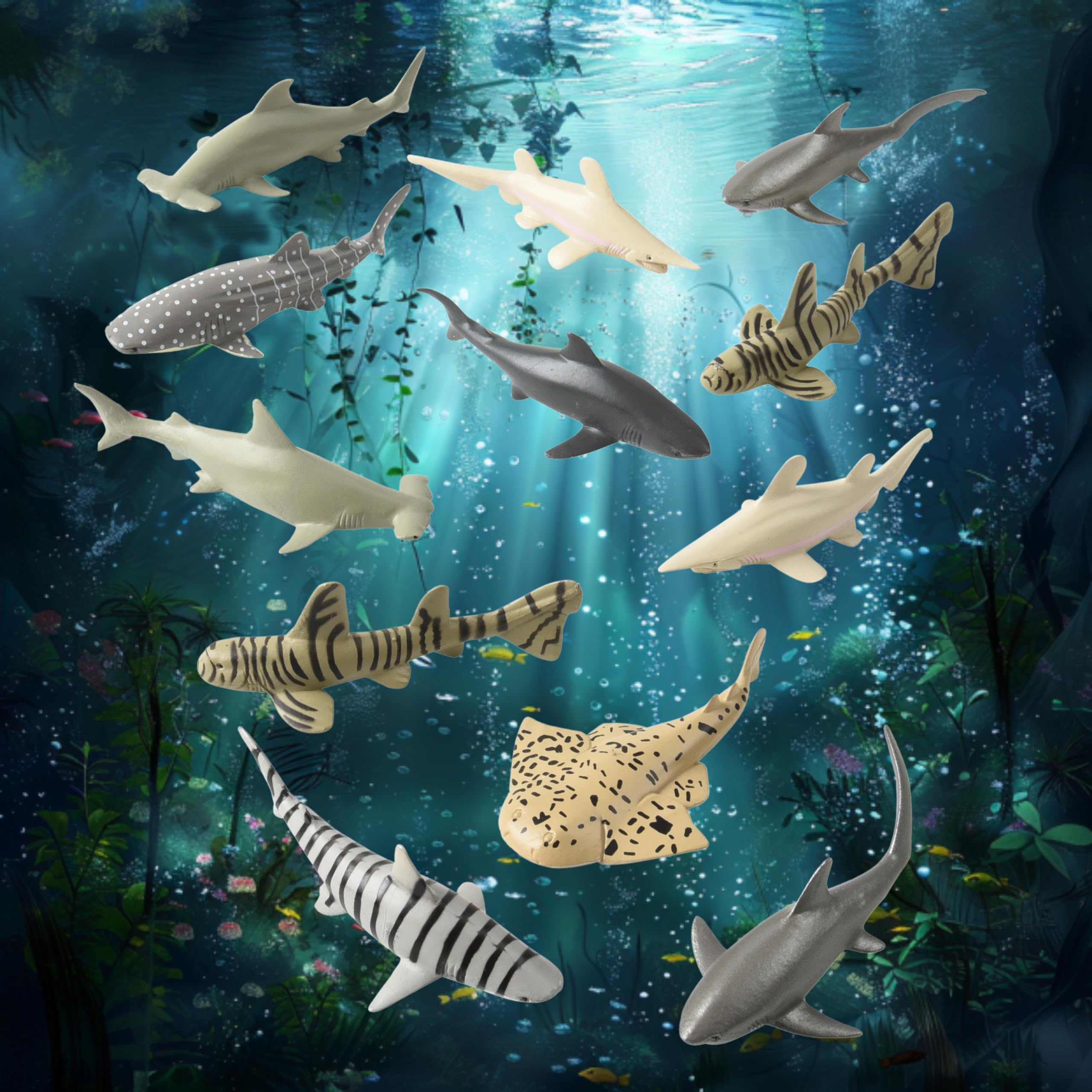 Shark Toy Animals (12 Count)