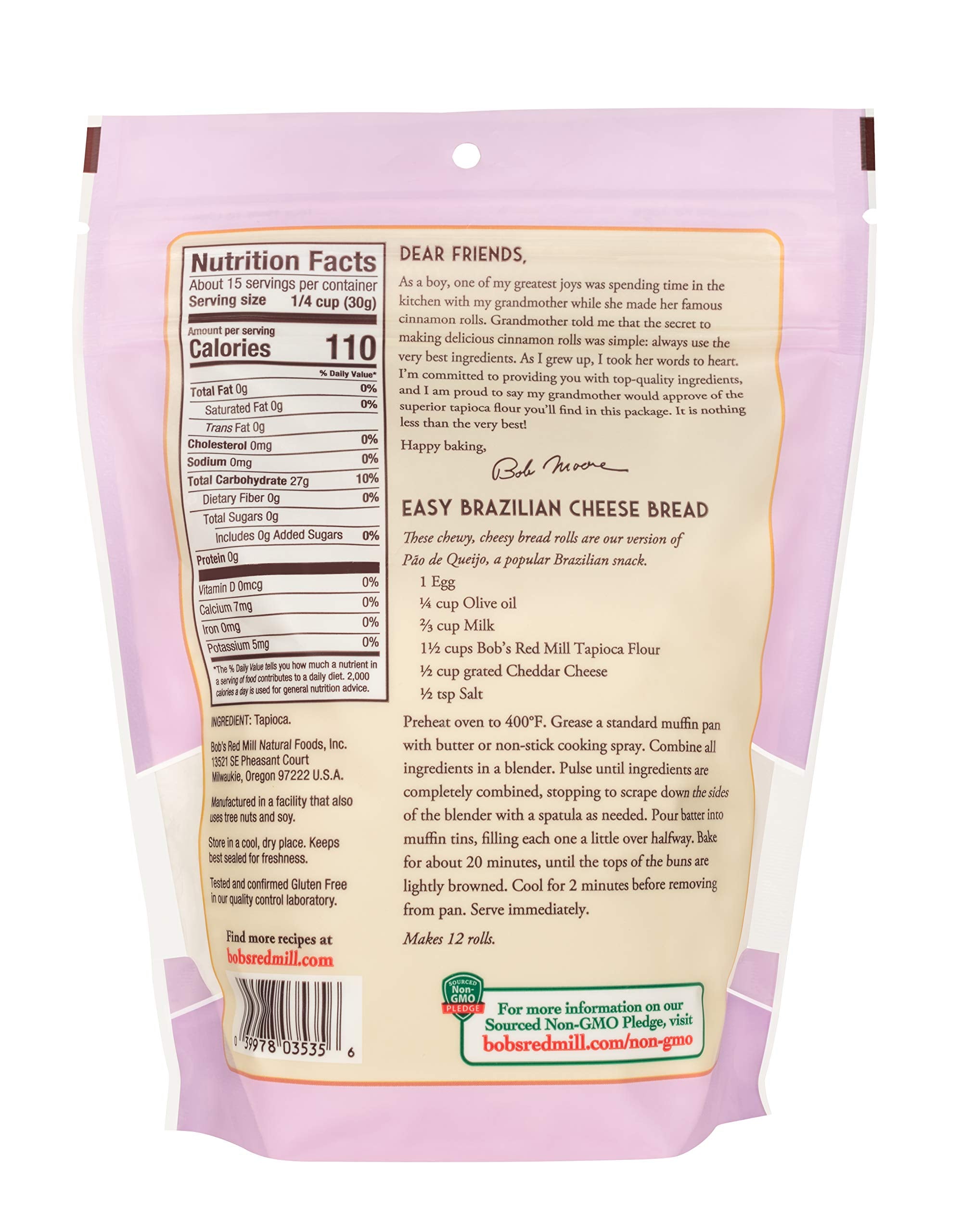 Bob's Red Mill Tapioca Flour, 16oz (Pack of 1) - Non GMO, Vegan, Paleo Friendly, Kosher