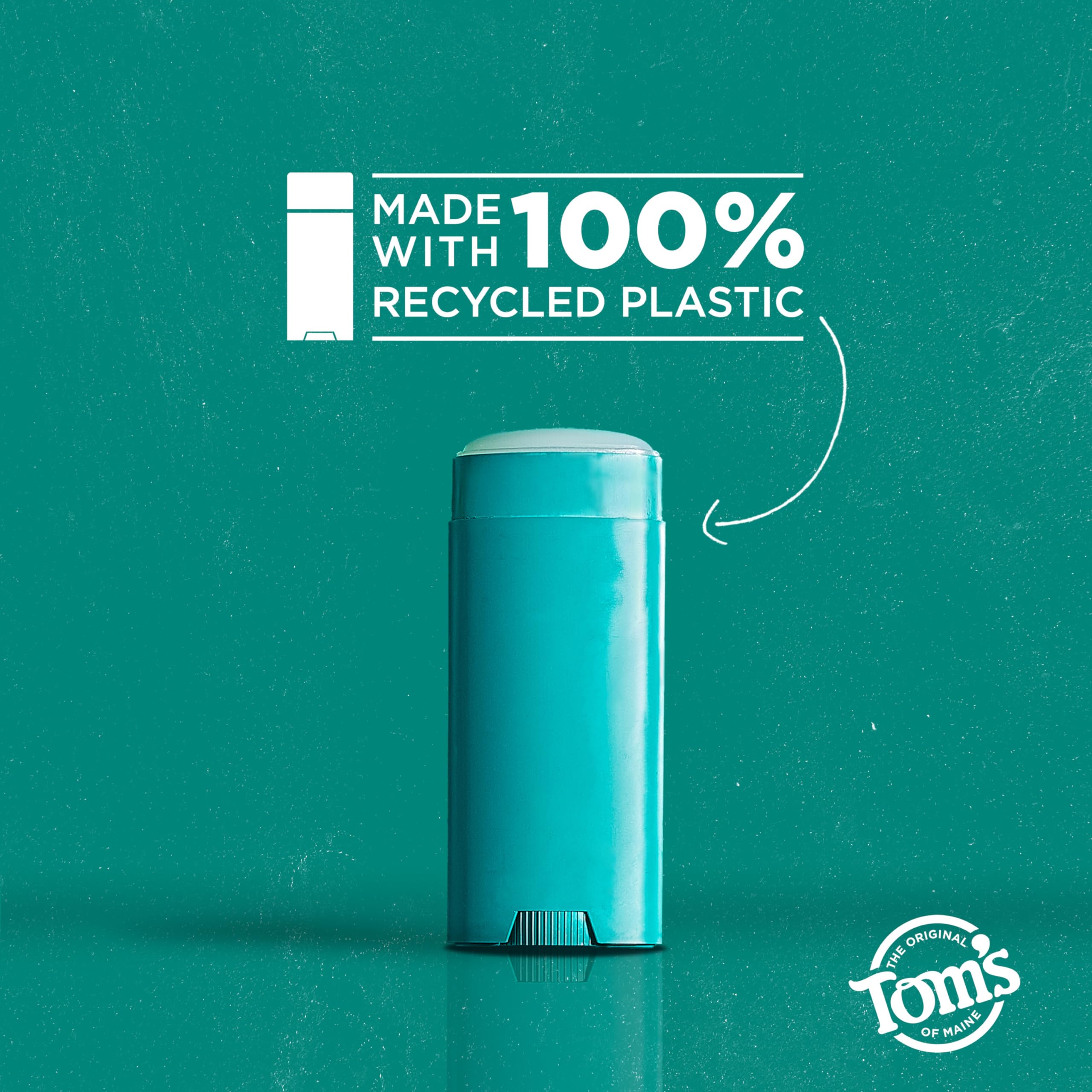 Tom’s of Maine Eucalyptus Mint Aluminum Free Natural Deodorant For Women & Men | Goes on Clear | Odor & Wetness Protection | Naturally Derived and Moisture-Locking Ingredients | 3.25 oz