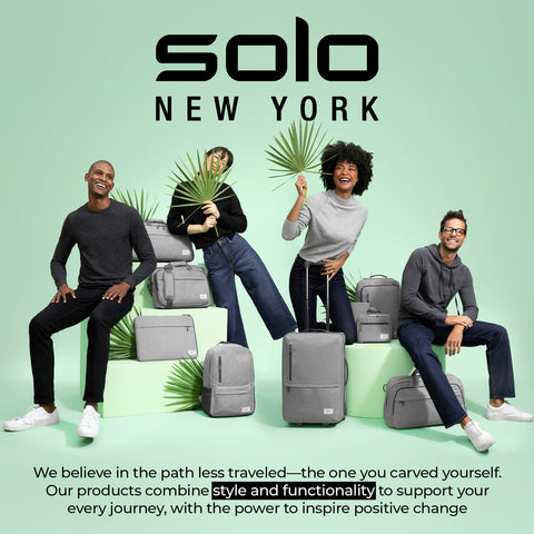 Solo New York Universal Tablet Case - Fits 8.5"-11" Tablets, Compatible with iPad 11th Generation, iPad Air M3, iPad Pro M4, Fire HD 10, & More, Magnetic Strap Closure - Metro, Black