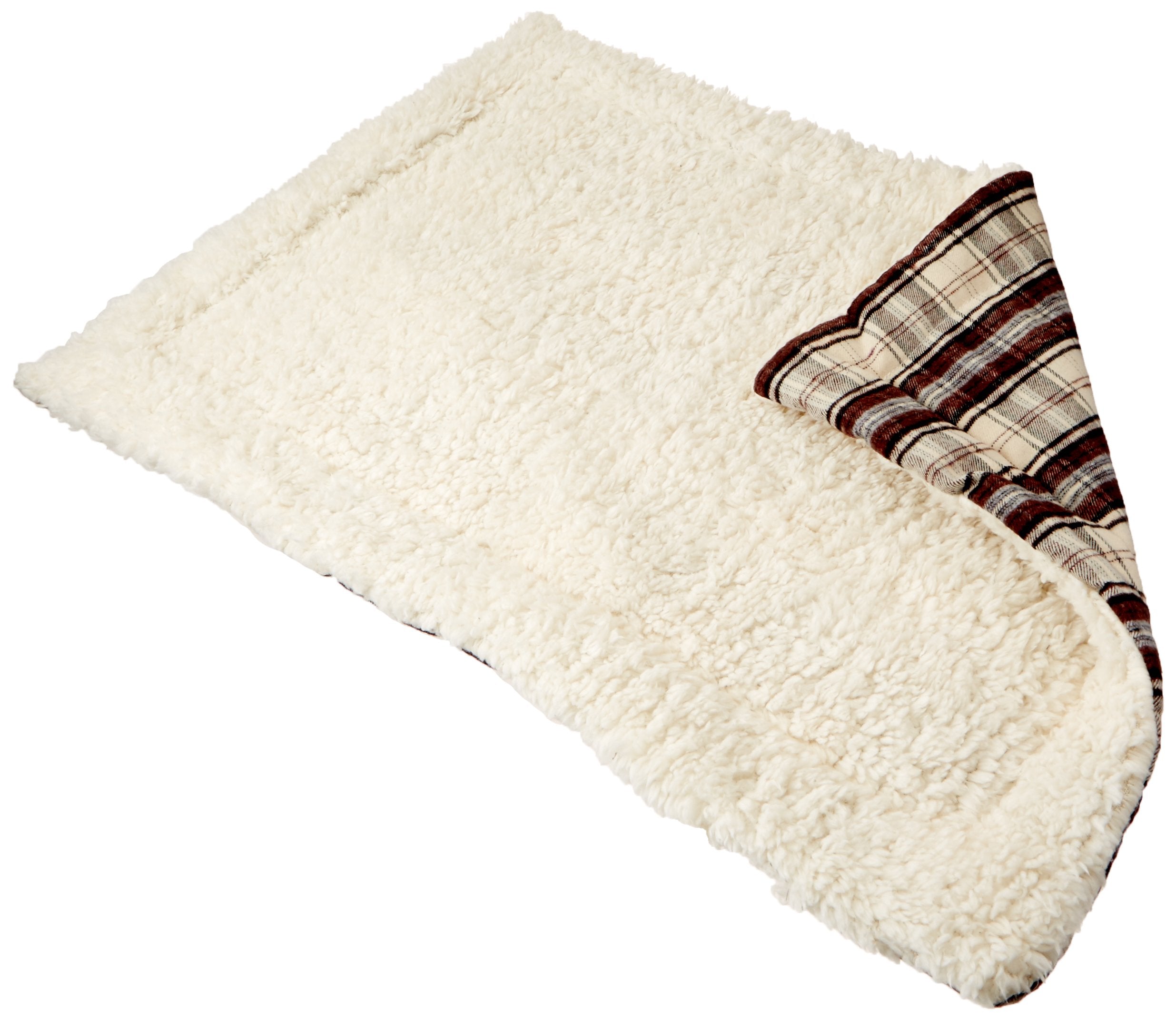 Kole KI-of411 Cozy Plaid Pet Blanket with Fleece Padding, One Size