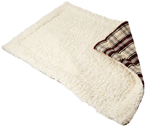 Kole KI-of411 Cozy Plaid Pet Blanket with Fleece Padding, One Size