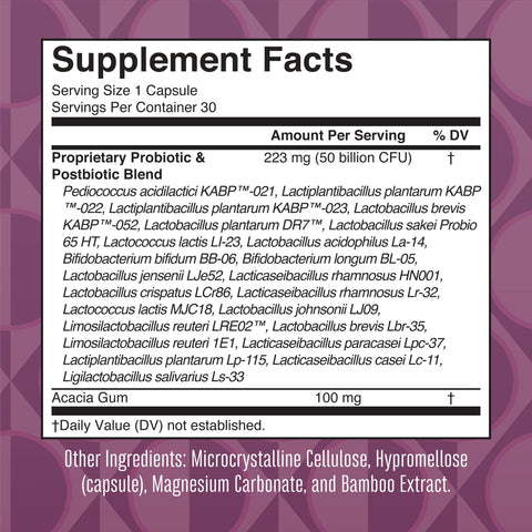 MaryRuth's 3-in-1 Daily Health 40+ Probiotics for Women | Hormonal & Menopause Support Supplement for Women | Gut Health Capsules | 50 Billion CFU | Allergen Free | 30 Ct