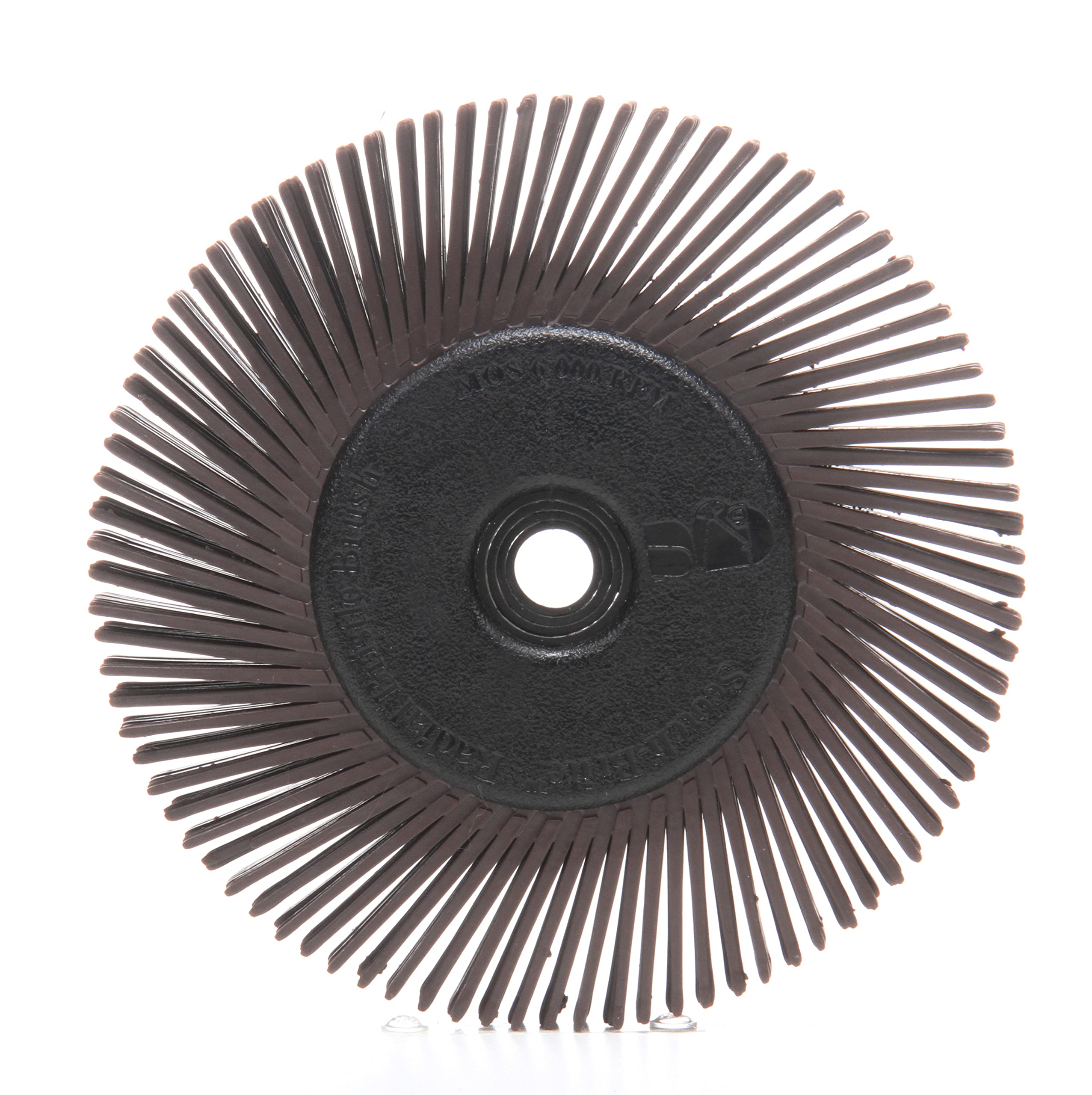 3M Scotch-Brite Radial Bristle Brush, Cubitron/Aluminum Oxide, 6000 rpm, 6 Diameter x 1/2 Width, 36 Grit (Pack of 1)