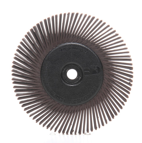 3M Scotch-Brite Radial Bristle Brush, Cubitron/Aluminum Oxide, 6000 rpm, 6 Diameter x 1/2 Width, 36 Grit (Pack of 1)