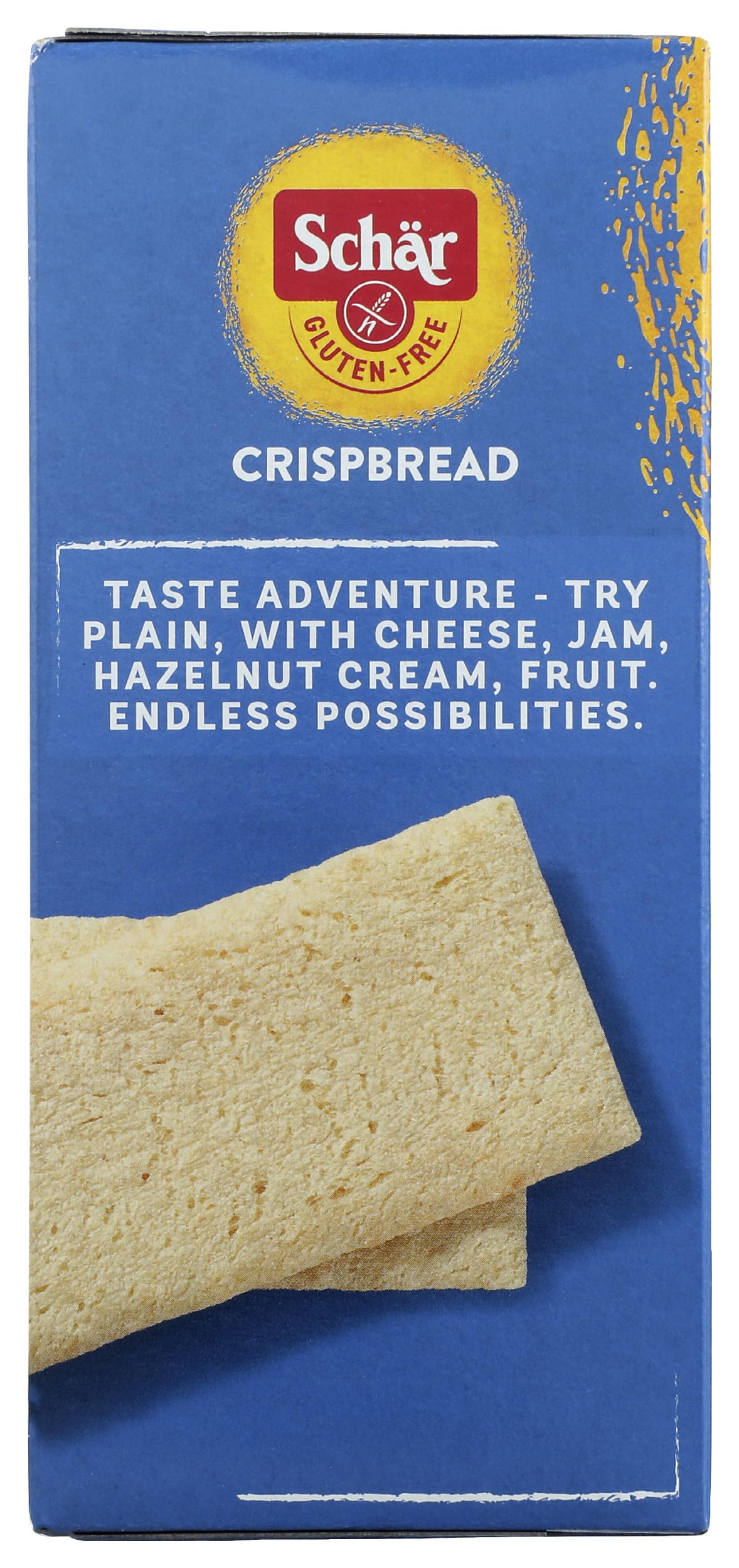 Schar - Crispbread - Certified Gluten Free - No GMO's, Lactose, Fat, Cholesterol, Wheat or Preservatives - (5.3 oz)