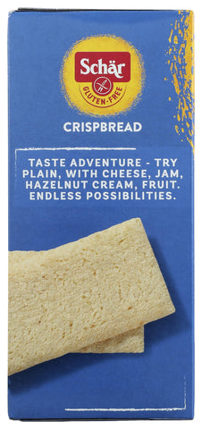 Schar - Crispbread - Certified Gluten Free - No GMO's, Lactose, Fat, Cholesterol, Wheat or Preservatives - (5.3 oz)