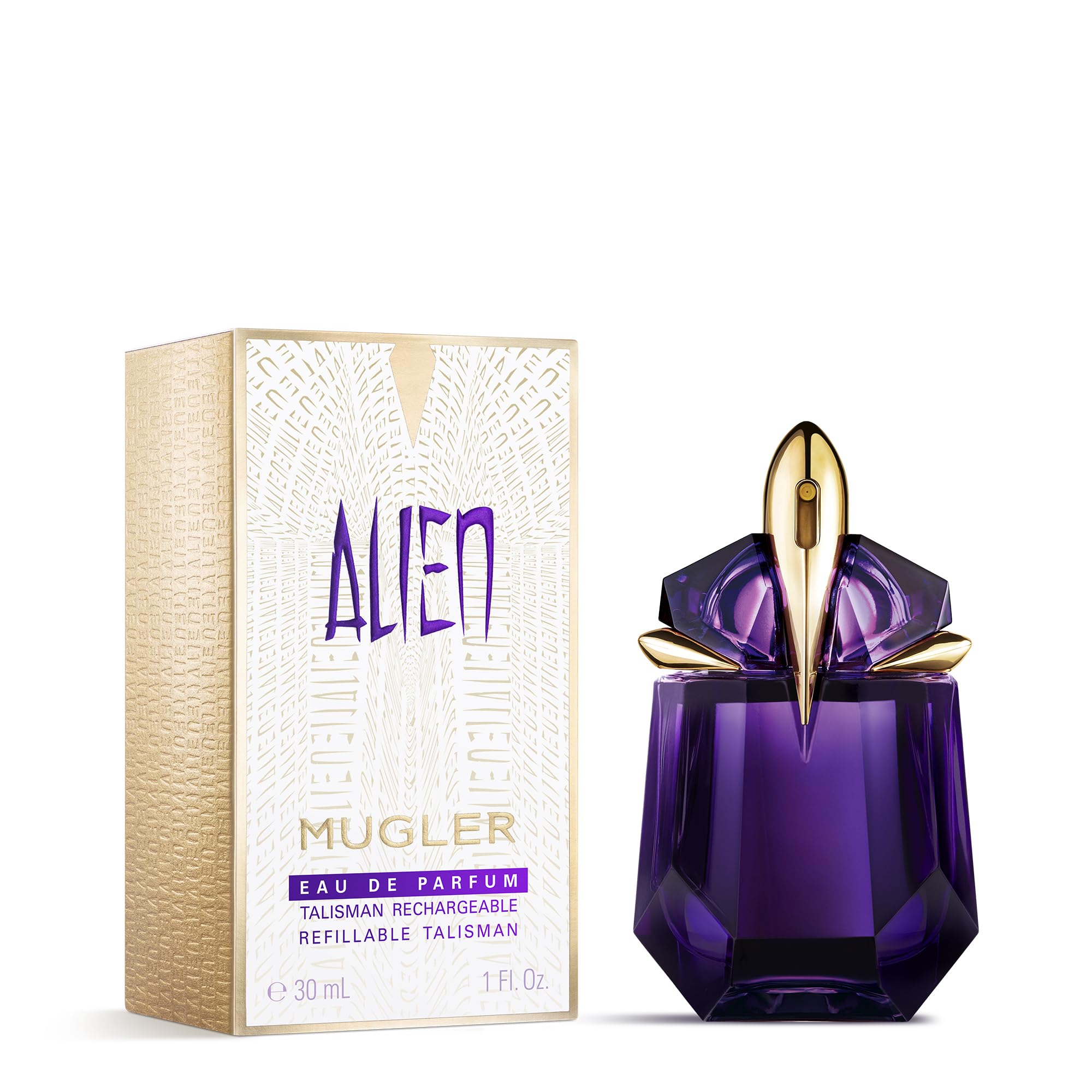 Mugler Alien - Eau de Parfum - Women's Perfume - Floral & Woody - With Jasmine, Wood, and Amber - Long Lasting Fragrance - 1.0 Fl Oz