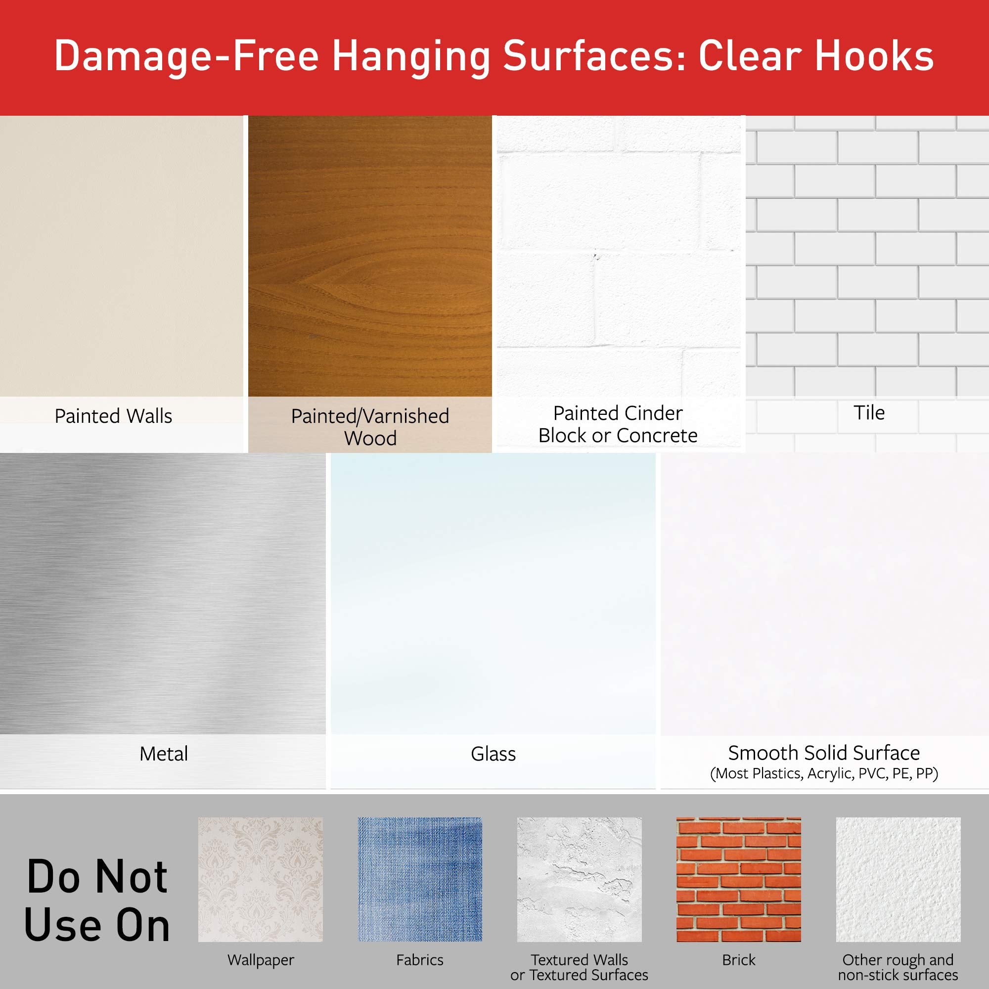 Command Cord Clips, 2 clips, 3 strips, Decorate Damage-Free (17303CLR-ES), Clear