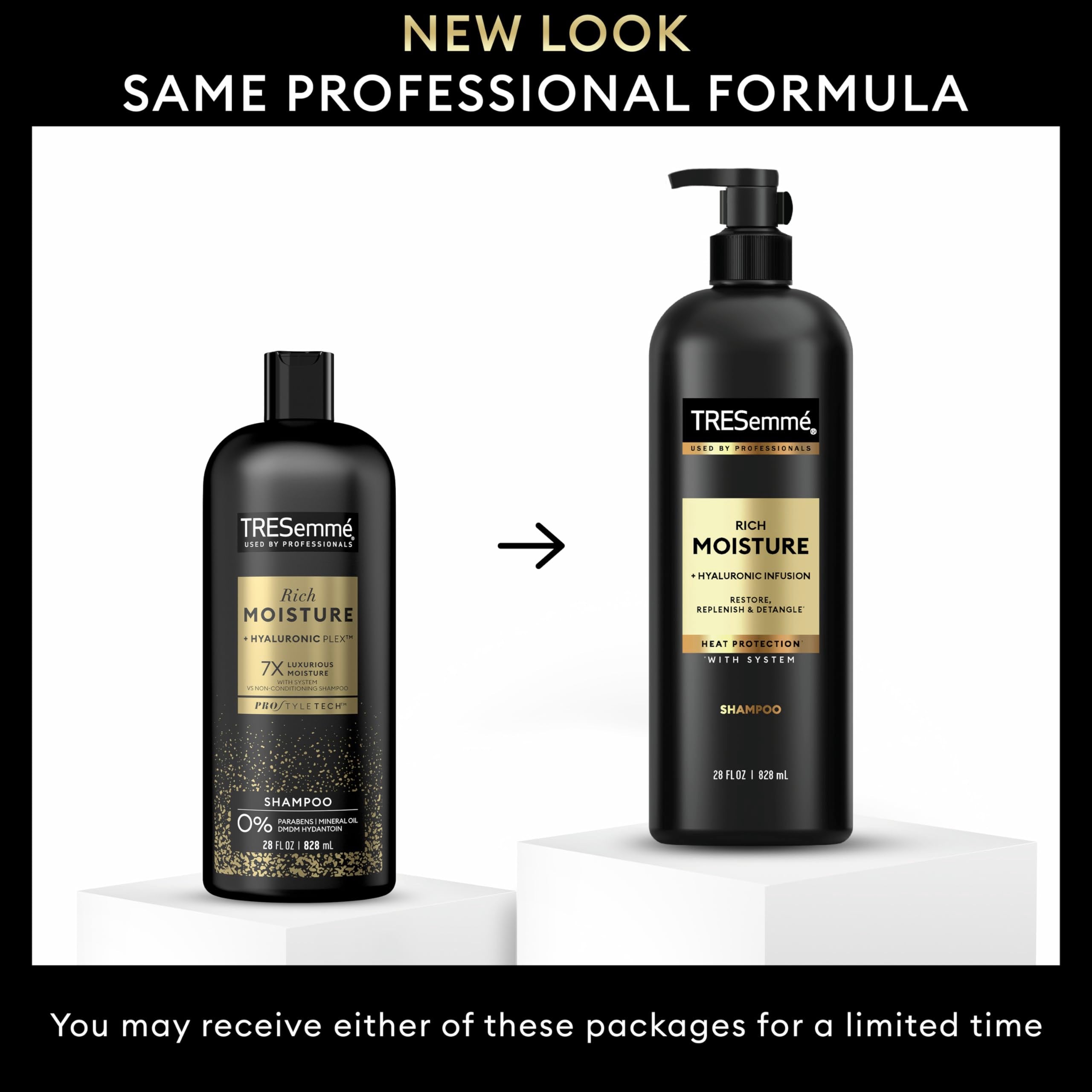 TRESemmé Hydrating Shampoo Rich Moisture for Dry Hair Formulated With Pro Style Technology 28 Fl Oz