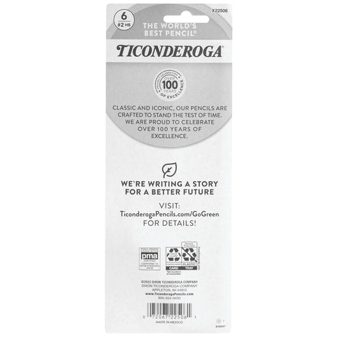 Dixon Tri-Conderoga Triangular Black Woodcase