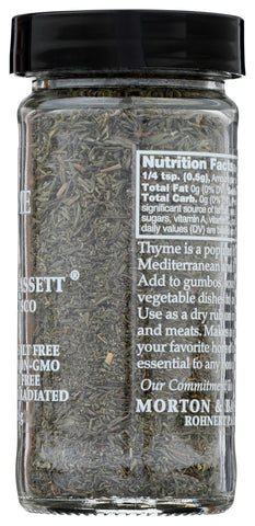 Morton & Bassett Thyme, 1 oz – Non-GMO, Salt-Free, Fragrant Herb for Roasts, Soups & Mediterranean Dishes