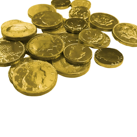 Set of 18 Assorted Chocolate Coins – Realistic Gold Foil Wrapped Quarters & Kennedy Half Dollar Candy Treats – For St Patrick's Day, Easter, Halloween, Classrooms, Scavenger Hunts & More!
