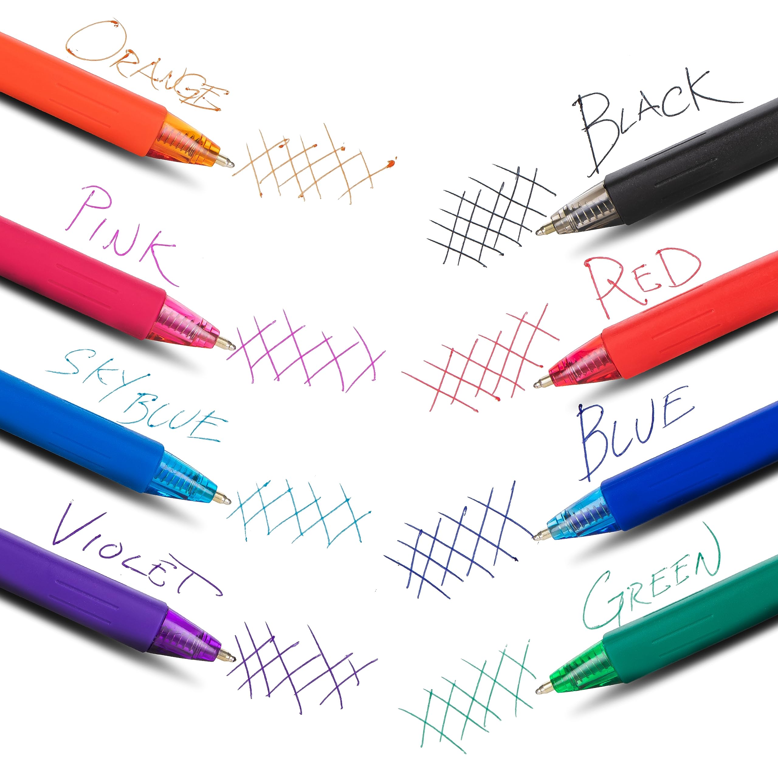 Pentel Wow! Retractable Ballpoint Pens, Medium Line, Assorted Ink, Pack of 4 (BK440BP4M1)