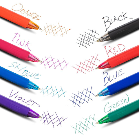 Pentel Wow! Retractable Ballpoint Pens, Medium Line, Assorted Ink, Pack of 4 (BK440BP4M1)