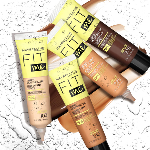 Maybelline Fit Me Tinted Moisturizer, Natural Coverage, Face Makeup, 322, 1 Count