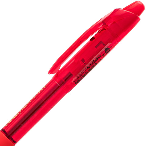 Pentel RSVP RT COLORS Retractable Ball Point Pen, Medium Line, Red Barrel, Red Ink, Box of 12 (BK93CRB-B)