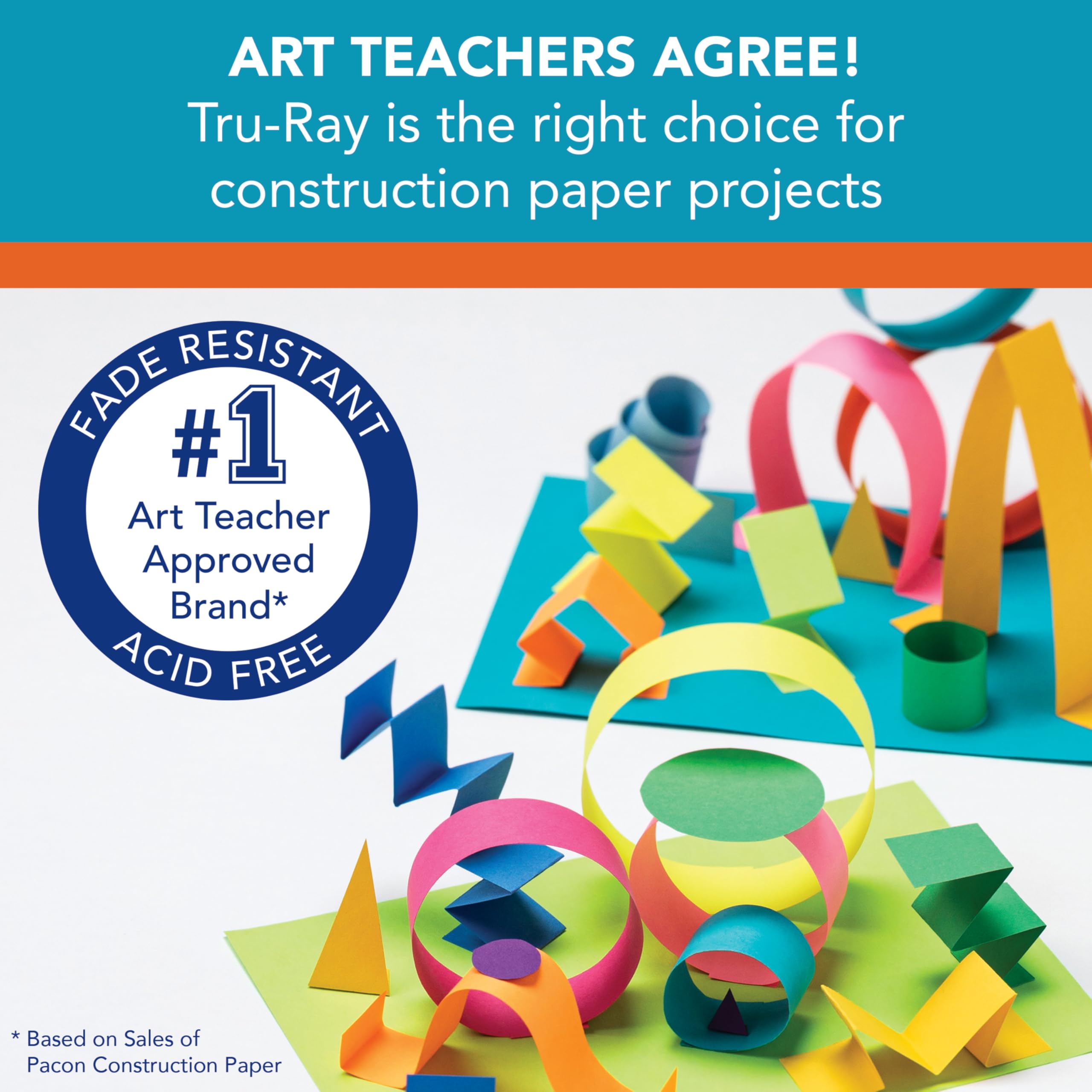 Tru-Ray Construction Paper 9x12" Atomic Blue