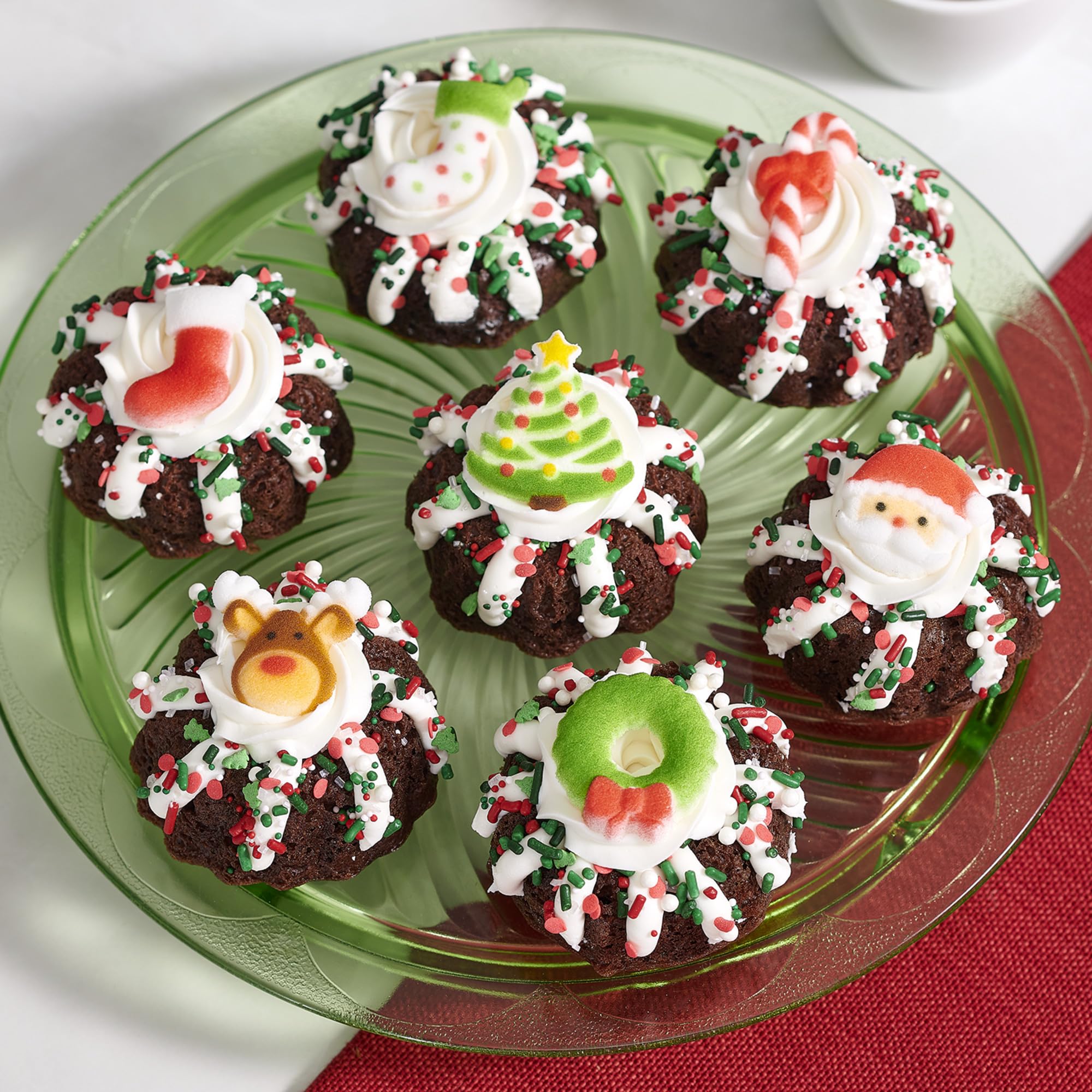 DECOPAC Christmas Fusion Mix Candy Sprinkles, 26oz, Fancy Sprinkles in Handheld Container, Festive Edible Sprinkles For Holiday Celebration Cakes, Cupcakes, Cookies and Donuts